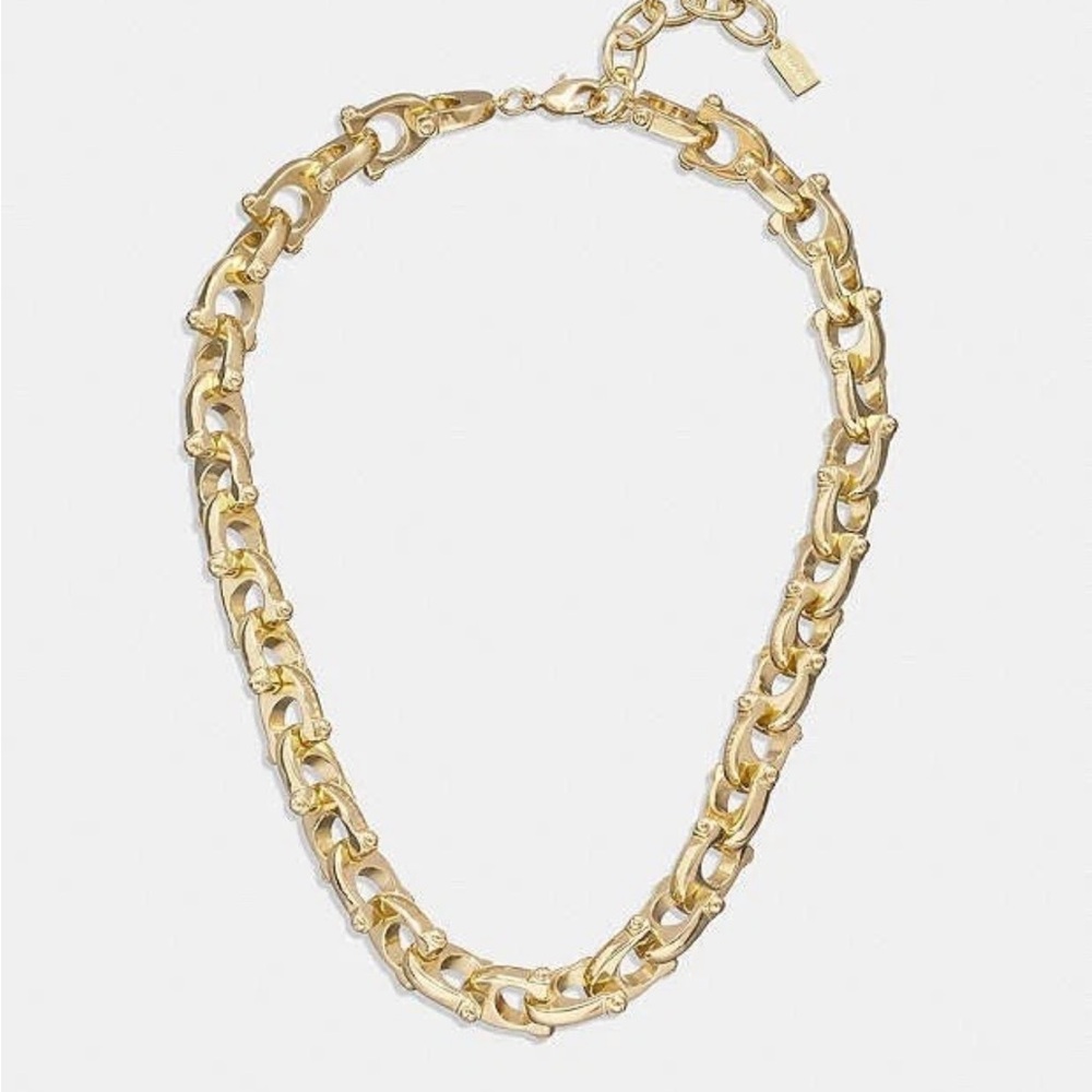 Coach Chunky Gold Chain Necklace